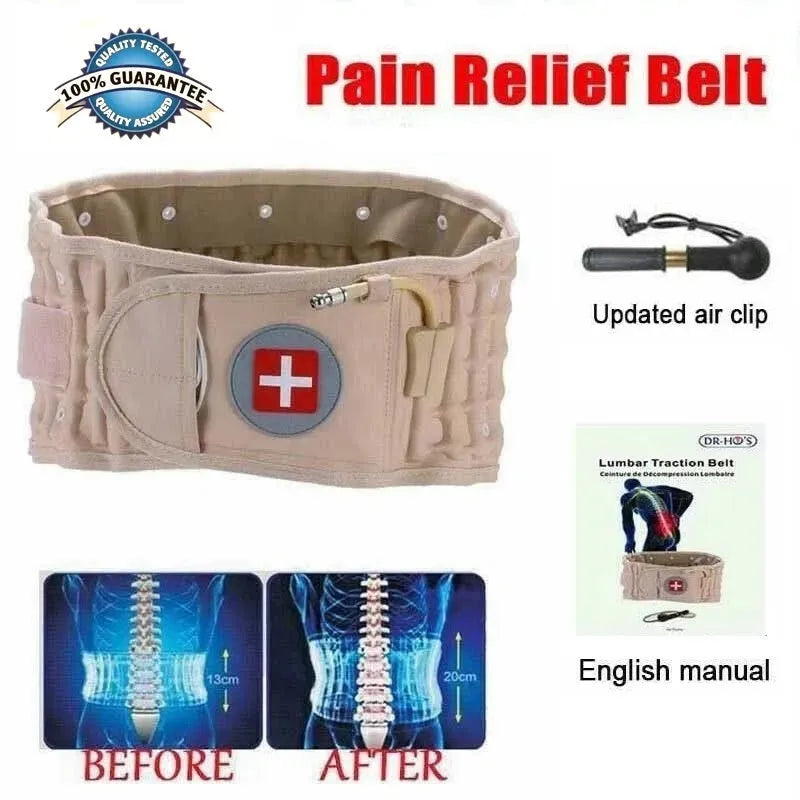 Lumbar Spinal-air Decompression Back Belt - Bellarte Enchanté Lumbar Spinal-air Decompression Back Belt